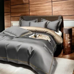 Cozy Haven Bettzeug-Mauvefarbenes Bettlakenset aus ägyptischer Baumwolle – Luxuriöse Bettwäsche