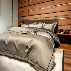 Cozy Haven Bettzeug-Mauvefarbenes Bettlakenset aus ägyptischer Baumwolle – Luxuriöse Bettwäsche