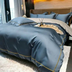 Cozy Haven Bettzeug-Mauvefarbenes Bettlakenset aus ägyptischer Baumwolle – Luxuriöse Bettwäsche