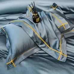 Cozy Haven Bettzeug-Mauvefarbenes Bettlakenset aus ägyptischer Baumwolle – Luxuriöse Bettwäsche