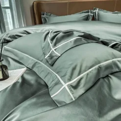 Cozy Haven Bettzeug-Mauvefarbenes Bettlakenset aus ägyptischer Baumwolle – Luxuriöse Bettwäsche