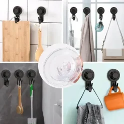 Space Savvy Küche & Esszimmer-Max Hold Saugnapfhaken – Starker Vakuumhaken für den Einsatz im Homeoffice