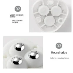 The Decor Haven Gadgets Für Zuhause-Möbeltransportrollen – selbstklebende Drehrollen zum Heben schwerer Lasten