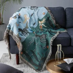 Cozy Haven Bettzeug-Strickdecke - Gemütliche nordische Decke für die Inneneinrichtung