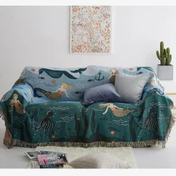 Cozy Haven Bettzeug-Strickdecke - Gemütliche nordische Decke für die Inneneinrichtung