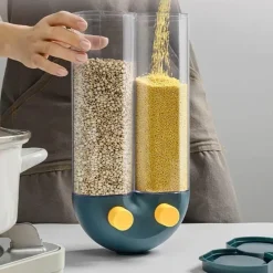 Signature Spaces Küche & Esszimmer-Mehrkornspender - Transparente Aufbewahrungslösung zur Wandmontage