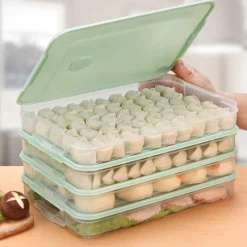 Space Savvy Küche & Esszimmer-Mehrschichtiger Vorratsbehälter für Lebensmittel – stapelbarer Meal-Prep-Organizer