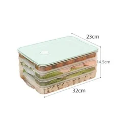 Space Savvy Küche & Esszimmer-Mehrschichtiger Vorratsbehälter für Lebensmittel – stapelbarer Meal-Prep-Organizer