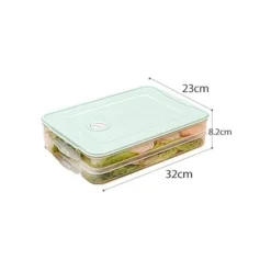 Space Savvy Küche & Esszimmer-Mehrschichtiger Vorratsbehälter für Lebensmittel – stapelbarer Meal-Prep-Organizer