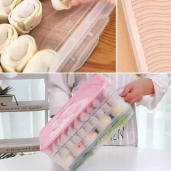 Space Savvy Küche & Esszimmer-Mehrschichtiger Vorratsbehälter für Lebensmittel – stapelbarer Meal-Prep-Organizer