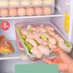 Space Savvy Küche & Esszimmer-Mehrschichtiger Vorratsbehälter für Lebensmittel – stapelbarer Meal-Prep-Organizer