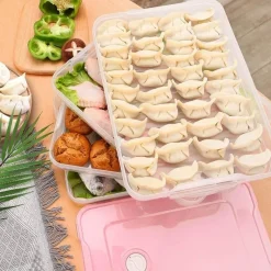 Space Savvy Küche & Esszimmer-Mehrschichtiger Vorratsbehälter für Lebensmittel – stapelbarer Meal-Prep-Organizer