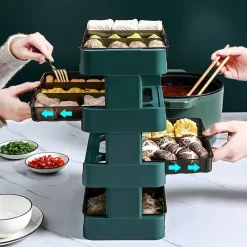 Space Savvy Küche & Esszimmer-Mehrstöckiges Küchenregal – leicht zugänglicher Organizer