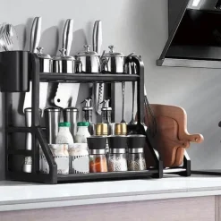 Space Savvy Küche & Esszimmer-Mehrstöckiges Küchenregal – platzsparendes Organizer-Regal