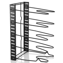 Space Savvy Küche & Esszimmer-Mehrstufiger, verstellbarer Pfannen-Organizer für die Küche – platzsparendes Kochgeschirrregal