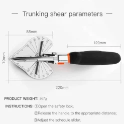 Cozy Living Heimwerkzeuge-Mehrwinkel-Scherenschneider für Holzrohre – multifunktionales Schneidwerkzeug