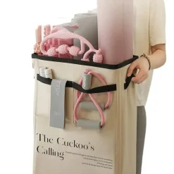 Tranquil Touch Gesundheits-Gadgets|Badezimmer-Mehrzweck-Yogakorb aus Segeltuch – Universelle Aufbewahrungslösung