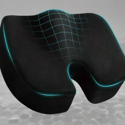 Tranquil Touch Gesundheits-Gadgets|Badezimmer-Memory Foam Sitzauflage – Bequem, Rutschfest für Büro & Auto