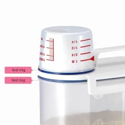 Space Savvy Küche & Esszimmer-Messbecherdeckel - Getreideaufbewahrungsspender