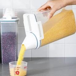 Space Savvy Küche & Esszimmer-Messbecherdeckel - Getreideaufbewahrungsspender