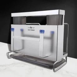 Space Savvy Küche & Esszimmer-Messer-Organizer-Ständer – Wandmontierte Aufbewahrung aus Edelstahl