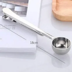 The Cozy Mug Küche & Esszimmer-Messlöffel-Set im europäischen Stil mit Verschlussclip