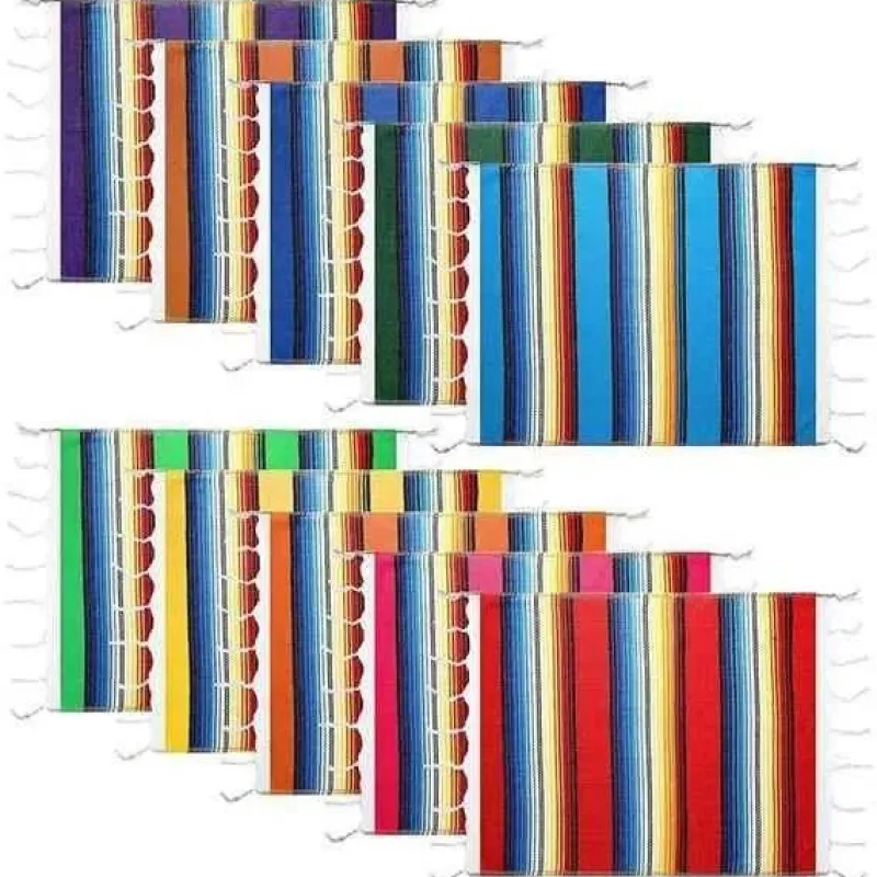 Snug u0026 Soft Bettzeug-Mexikanisches gestreiftes Strandtuch – Jacquardgewebte Outdoordecke