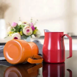 Tom Küche & Esszimmer-Milchaufschäumkännchen aus Edelstahl – Latte Art Tool