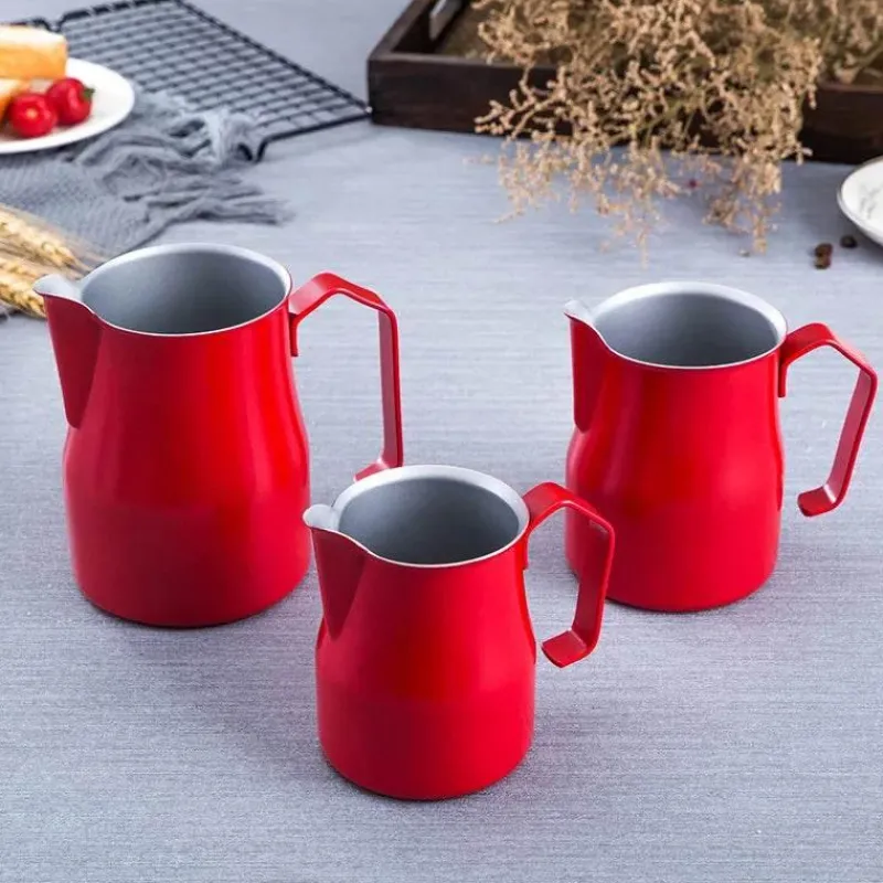 Tom Küche & Esszimmer-Milchaufschäumkännchen aus Edelstahl – Latte Art Tool