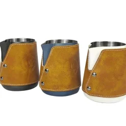 Tom Küche & Esszimmer-Milchaufschäumkännchen aus Edelstahl – 400 ml Kaffeedampfer für Schaum in Barista-Qualität