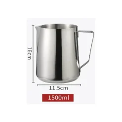 Tom Küche & Esszimmer-Milchaufschäumkrug aus Edelstahl – Barista-Werkzeug für Lattes und Cappuccinos