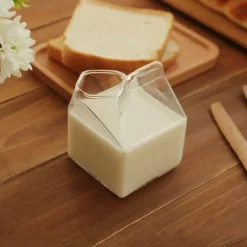 The Cozy Mug Küche & Esszimmer-Milchglasdekor - Handgemachtes transparentes Glasgeschirr