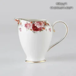 Feast u0026 Flair Küche & Esszimmer-Milchkännchen aus Bone China – Eleganter Milchkännchen für Tee und Kaffee