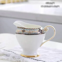 Feast u0026 Flair Küche & Esszimmer-Milchkännchen aus Bone China – Eleganter Milchkännchen für Tee und Kaffee