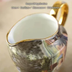 Feast u0026 Flair Küche & Esszimmer-Milchkännchen aus Bone China – Eleganter Milchkännchen für Tee und Kaffee