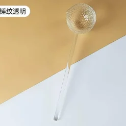 Plates u0026 More Küche & Esszimmer-Milchlöffel aus farbigem Glas – Rührlöffel für Kaffee und Desserts mit langem Griff