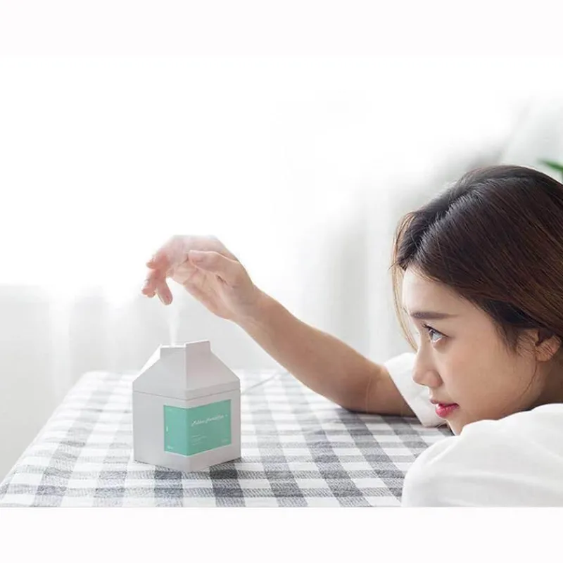 Tranquil Touch Gesundheits-Gadgets|Gesundheits- Und Entspannungstools-Milk Box Luftbefeuchter - Aromadiffusor für den Schreibtisch