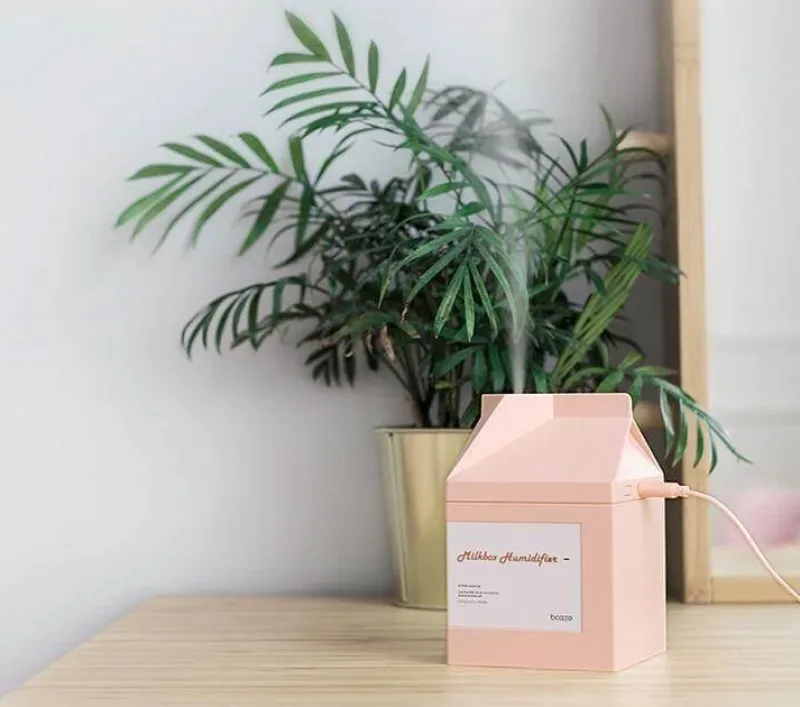 Tranquil Touch Gesundheits-Gadgets|Gesundheits- Und Entspannungstools-Milk Box Luftbefeuchter - Aromadiffusor für den Schreibtisch