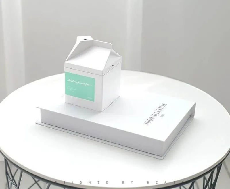 Tranquil Touch Gesundheits-Gadgets|Gesundheits- Und Entspannungstools-Milk Box Luftbefeuchter - Aromadiffusor für den Schreibtisch