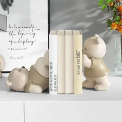 The Finishing Touch Wohndeko-Milo Bär Buchstützen – Niedliche Kinderzimmerdekoration, Kinderzimmerzubehör