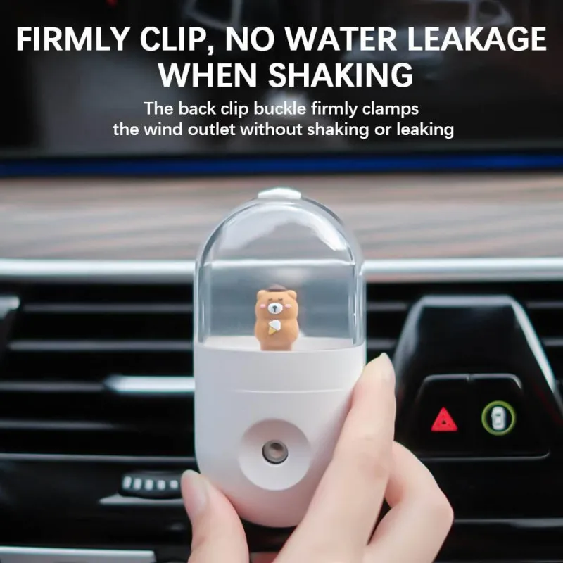 The Relaxation Nook Autozubehör|Automobilindustrie-Mini Bear Luftbefeuchter – Ultraleiser USB-Luftbefeuchter