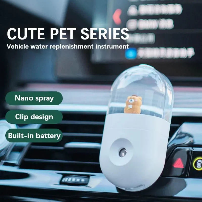 The Relaxation Nook Autozubehör|Automobilindustrie-Mini Bear Luftbefeuchter – Ultraleiser USB-Luftbefeuchter