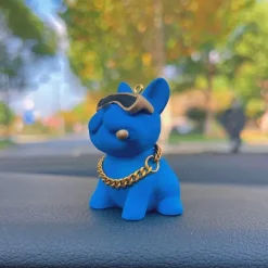 Wild u0026 Free Gear Autozubehör|Automobilindustrie-Mini Bulldog Autokonsolen-Dekor – Stilvolles Haustier-Accessoire