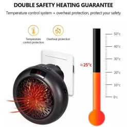 Cozy Living Gadgets Für Zuhause|Möbel-Mini Elektro-Wandheizer - Kompakter Steckdosenheizer