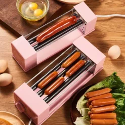 Deco Küche & Esszimmer-Mini Hot Dog Roller - Kompaktes Heizgerät für perfekt gegarte Snacks