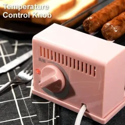 Deco Küche & Esszimmer-Mini Hot Dog Roller - Kompaktes Heizgerät für perfekt gegarte Snacks