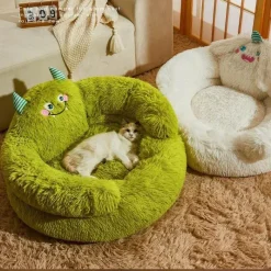 Decor Haustierzubehör|Haustierbetten-Mini Monster Kuschelbett - Gemütliches Haustierbett für Kleintiere