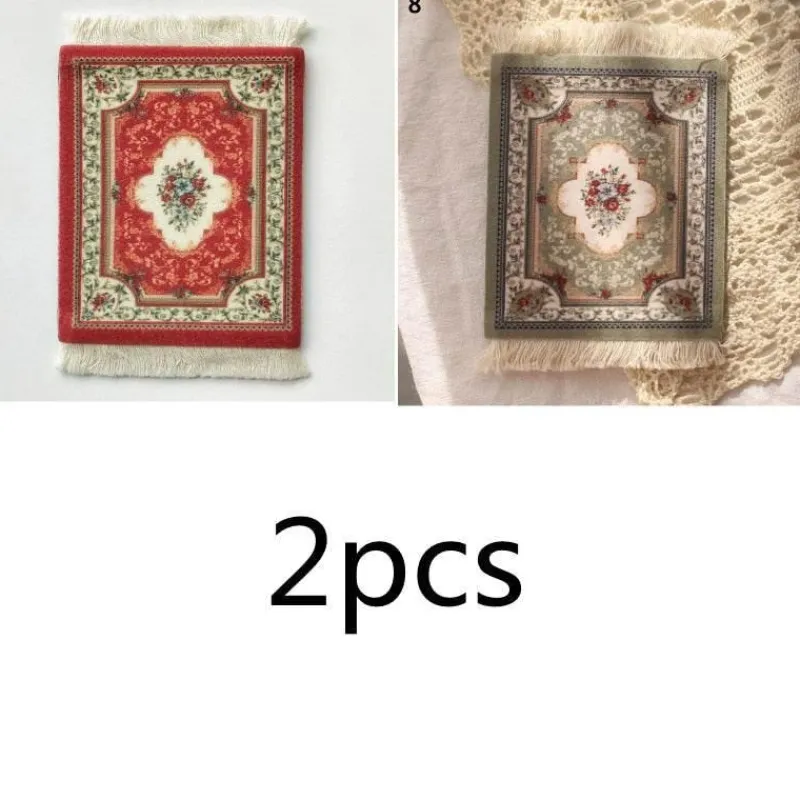 The Decor Haven Wohndeko|Küche & Esszimmer-Mini Türkischer Teppich Untersetzer - Dekorative Tassenmatte