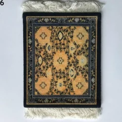 The Decor Haven Wohndeko|Küche & Esszimmer-Mini Türkischer Teppich Untersetzer - Dekorative Tassenmatte