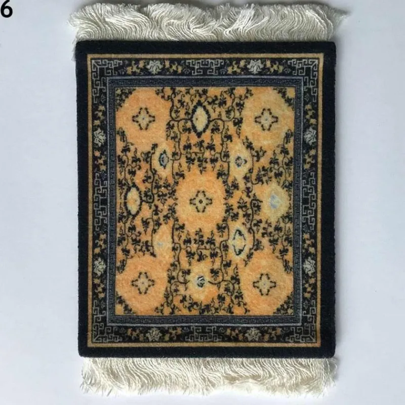 The Decor Haven Wohndeko|Küche & Esszimmer-Mini Türkischer Teppich Untersetzer - Dekorative Tassenmatte